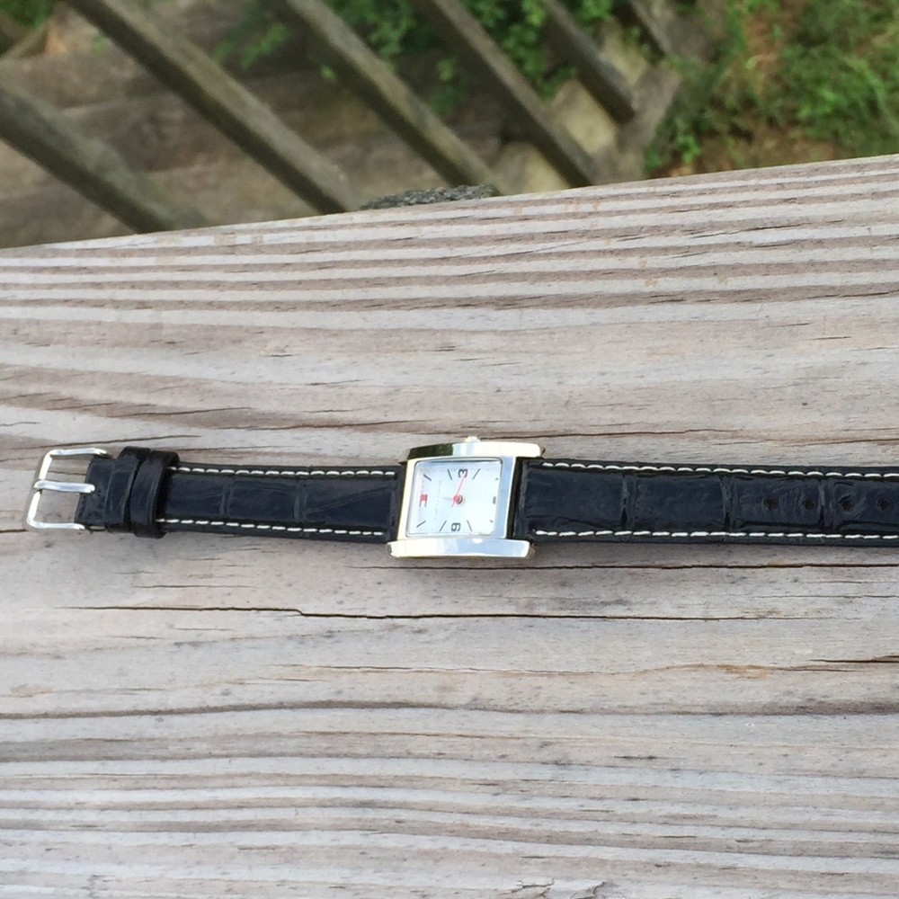 SOLD Tommy Hilfiger Woman's Watch w/ black band - Picture 5 of 8